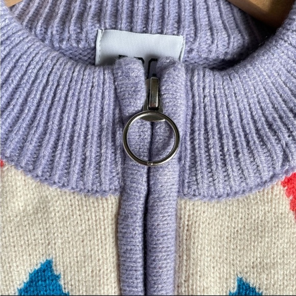 Urban Outfitters BDG Sweater Jesse Half Zip Purple Medium NWT - Picture 10 of 12